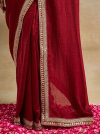 Saree Sutera Tulen Bersulam kasee