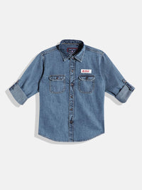 Monte Carlo Boys Chambray Casual Smart Fit Shirt