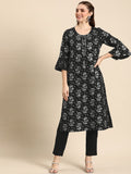 Anouk Ethnic Motifs Printed Regular Kurta with Trousers
