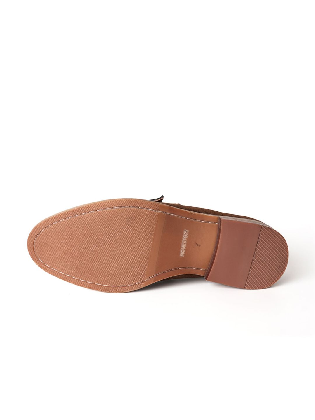 MONKSTORY Men Woven Design PU Derbys