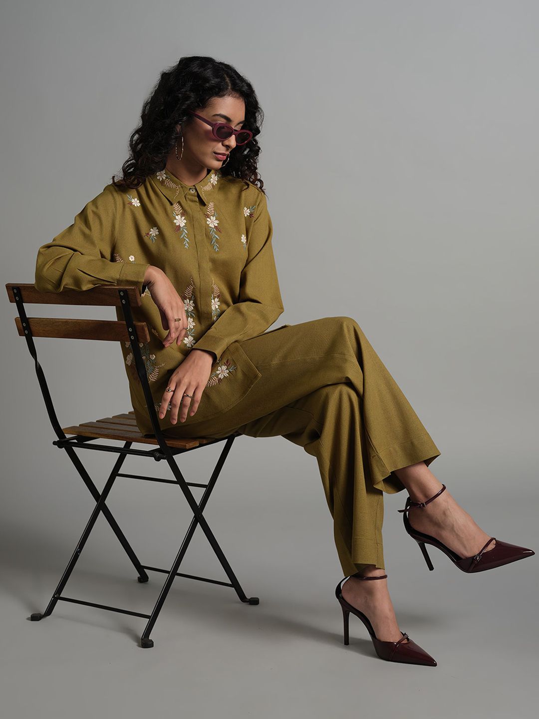 AND Shirt Collar Shirt With Trousers Co-Ords Set