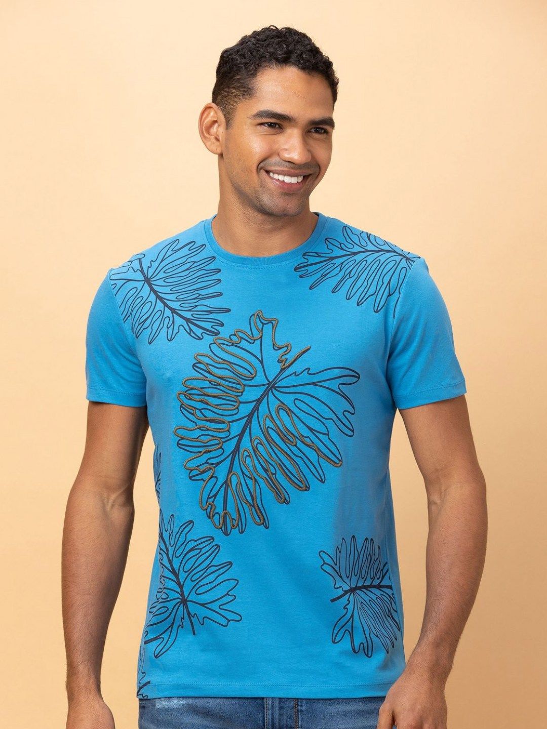 Being Human Men Printed Extended Sleeves Pockets T-shirt