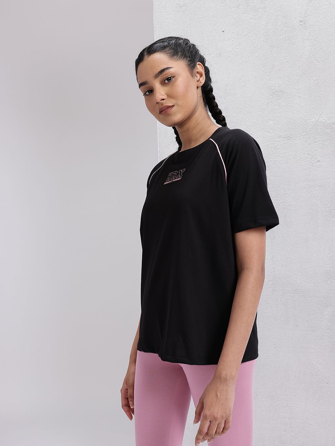 HRX by Hrithik Roshan Brand Logo Print Training T-shirt
