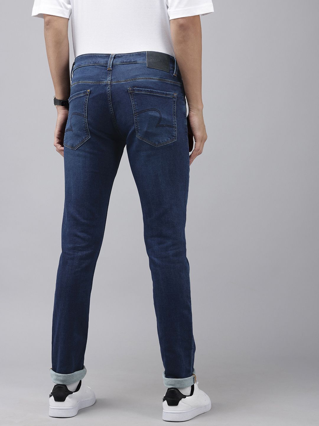 SPYKAR Men Skinny Slim Fit Low-Rise Light Fade Stretchable Jeans