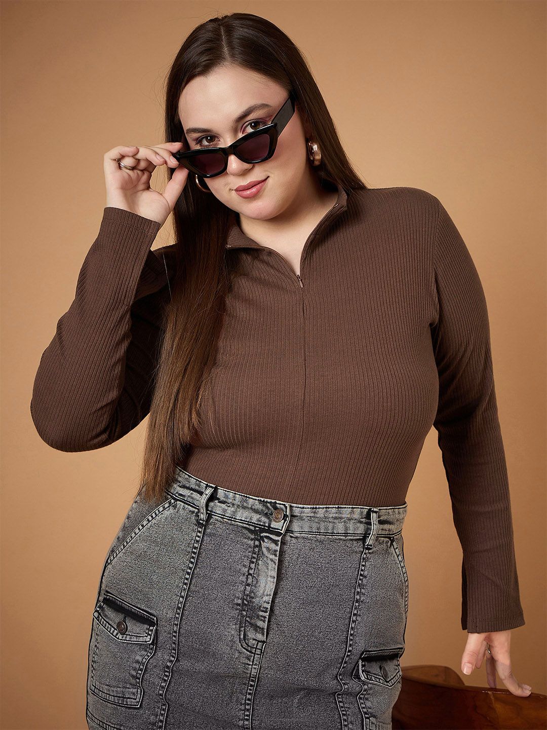 SASSAFRAS Curve Slit Sleeve Top