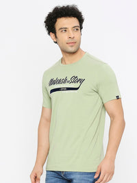 SPYKAR Typography Printed Cotton T-shirt