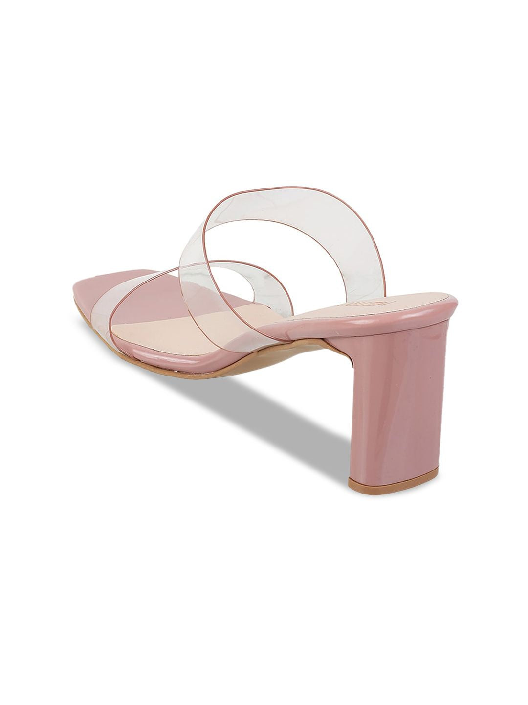 Metro Two Strap Open Toe Slim Heels