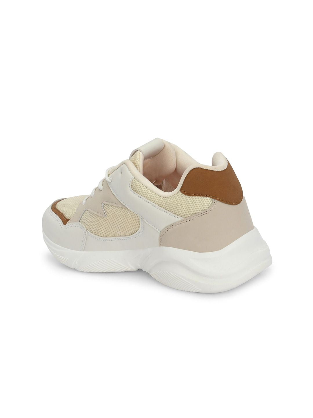 HRX by Hrithik Roshan Women Cream-Coloured Mesh Running Shoes