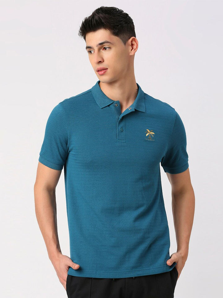 Being Human Polo Collar Short Sleeves Cotton T-shirt
