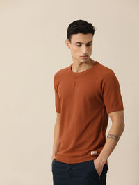 Mr Bowerbird Men Pure Cotton Tailored Fit Winter T-shirt