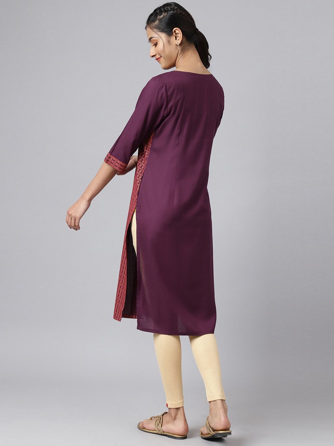 AURELIA Festive Geometric Print Kurta