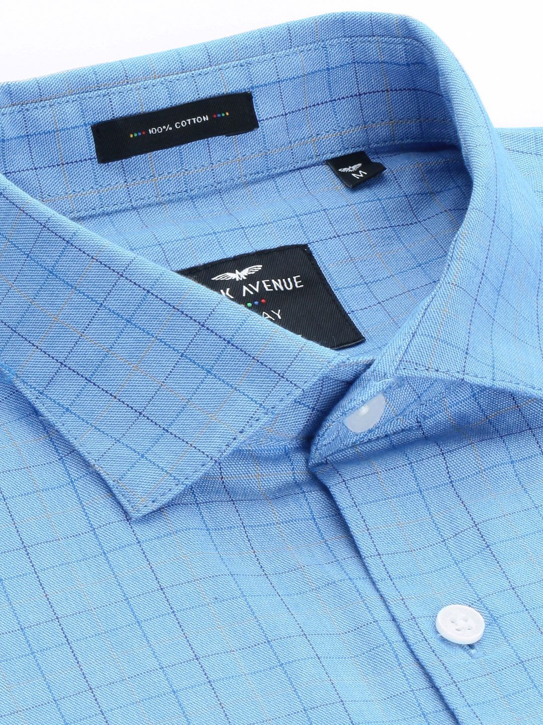 Park Avenue Tartan Checked Slim Fit Pure Cotton Formal Shirt