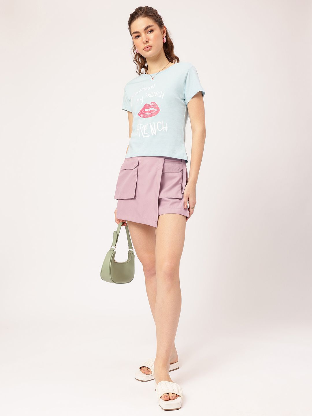 DressBerry Mini Skort Saga Pocket Detail Mini Skorts