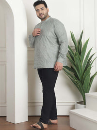 SOJANYA PLUS Geometric Embroidered Pure Cotton Kurta