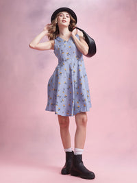 DressBerry Floral Print A-Line Dress