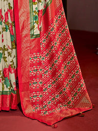 Saree mall Floral Printed Zari Bagh Sarees