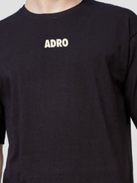 ADRO Lelaki Baju T-Shirt Bersaiz Besar Kapas Lengan Jatuh Bercetak Grafik
