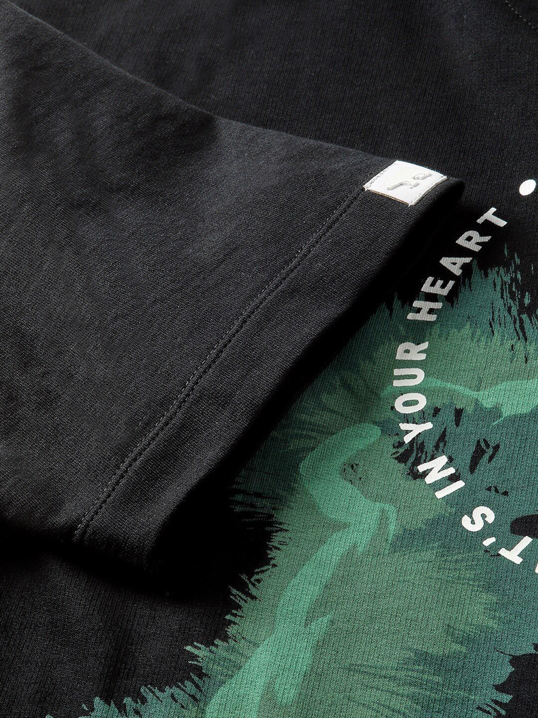 THE BEAR HOUSE Graphic Printed Regular Fit Cotton T-shirt