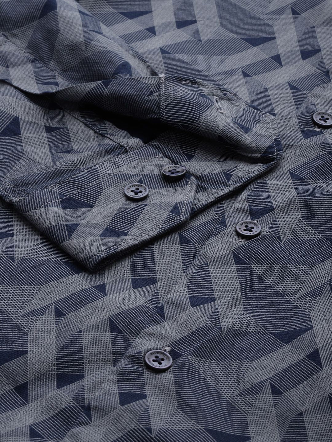Park Avenue Pure Cotton Slim Fit Printed Casual Shirt
