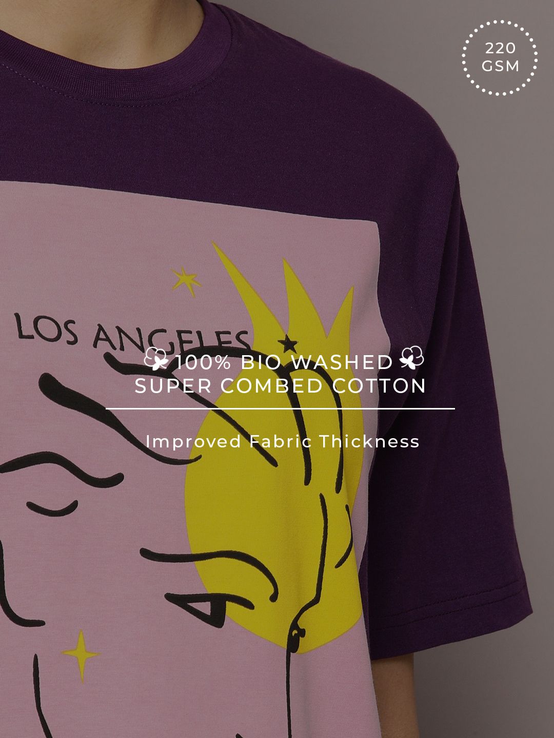 DILLINGER Graphic Printed Oversized Pure Cotton T-Shirt