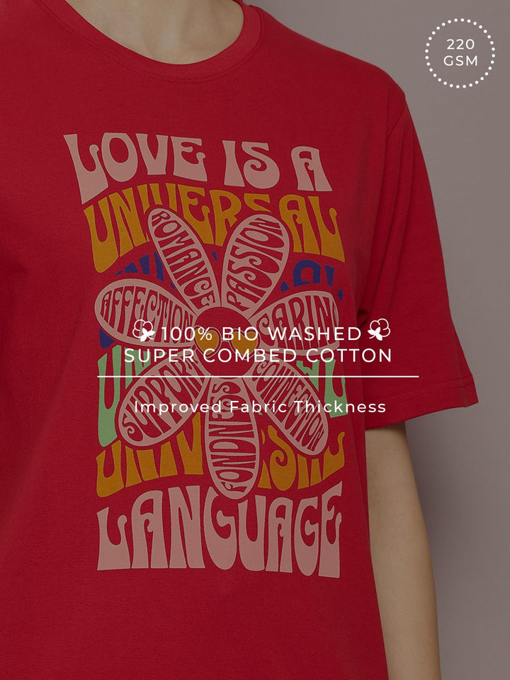 DILLINGER Women Graphic Printed Oversized T-shirt