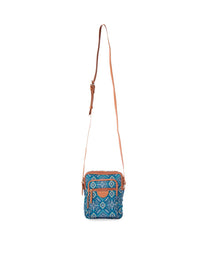 TEAL BY CHUMBAK Ethnic Motifs Printed Sling Bag