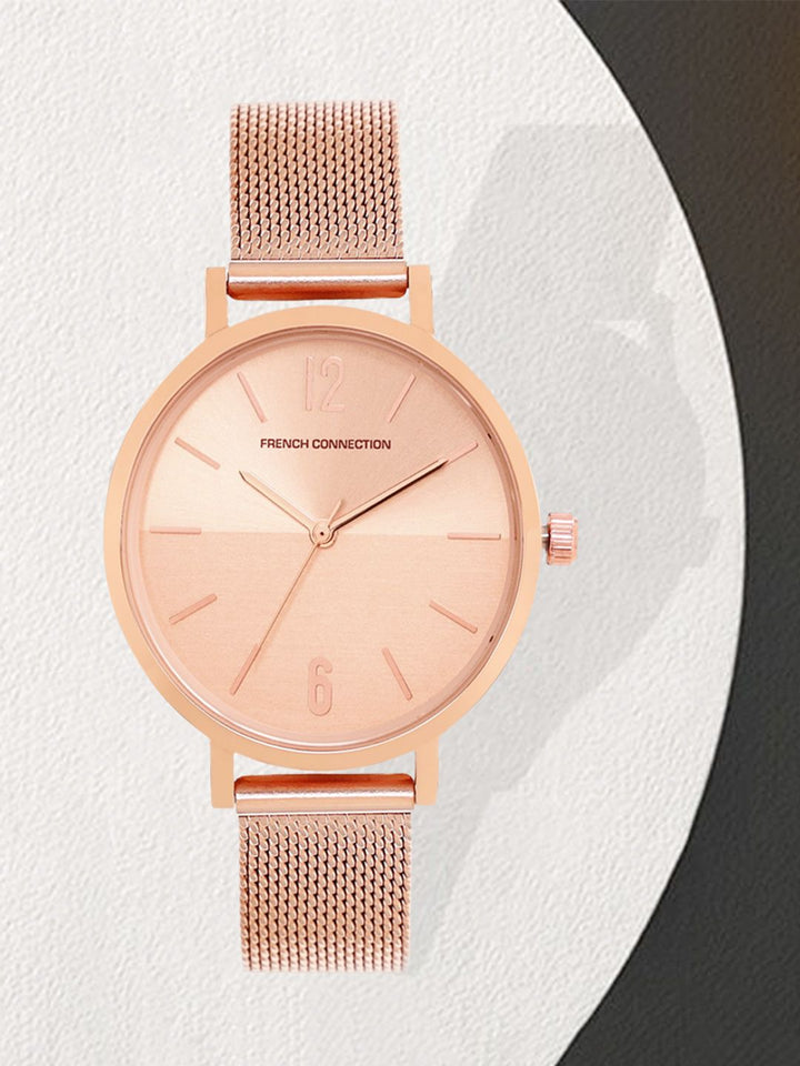 French Connection Women Multicoloured Dial & Multicoloured Stainless Steel Bracelet Style Straps Analogue Watch