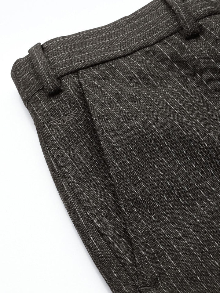 Park Avenue Men Striped Formal Trousers