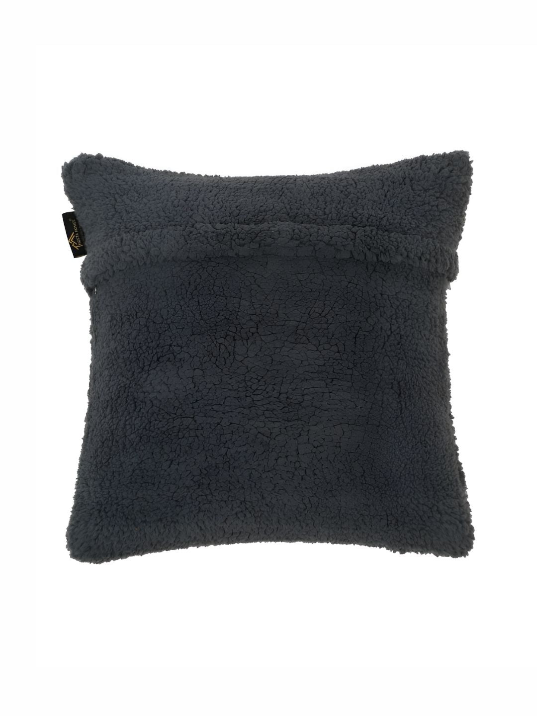 HOSTA HOMES Black 2 Pieces Soft Fur Square Cushion Covers