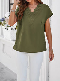all about you V-Neck Extended Sleeves Regular Top