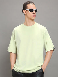 Bewakoof Drop-Shoulder Sleeves Oversized Cotton T-shirt