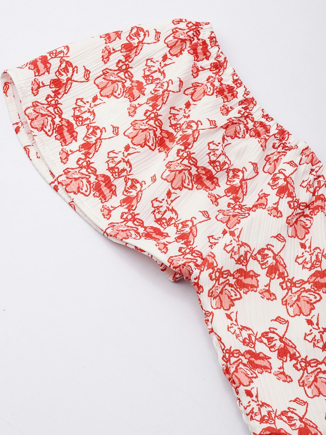 DressBerry Always Blooming Floral Tie & Cinch Crop Top