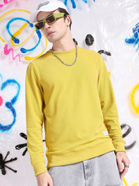 The Indian Garage Co Self Design Textured Long Sleeve Pullover Sweatshirt