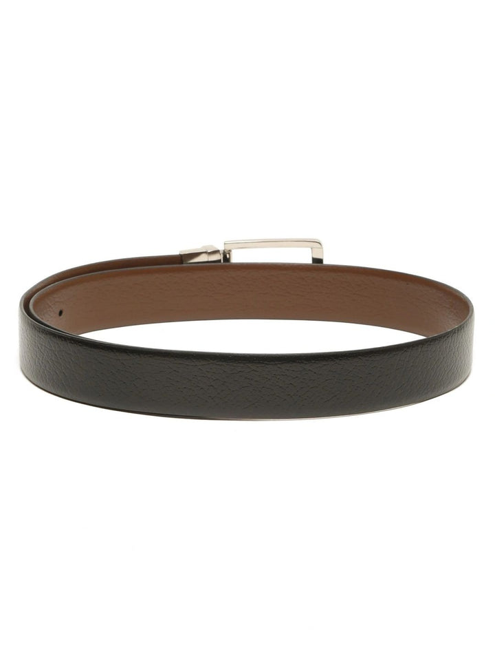 Teakwood Leathers Men Textured Leather Reversible Belt