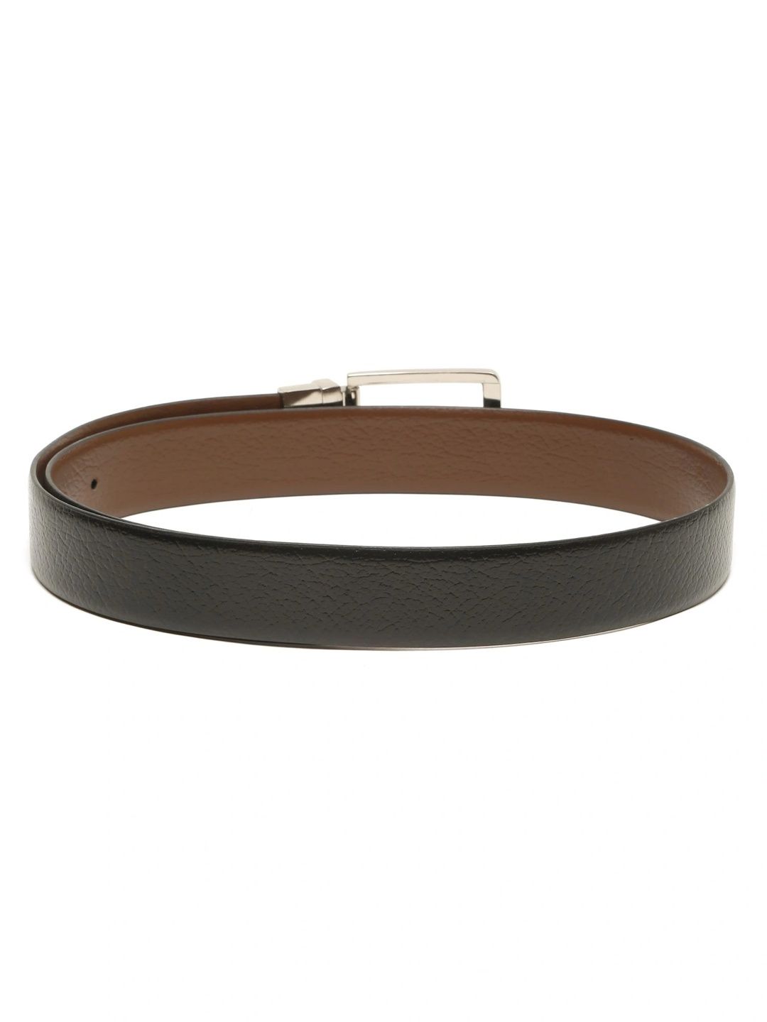 Teakwood Leathers Men Textured Leather Reversible Belt