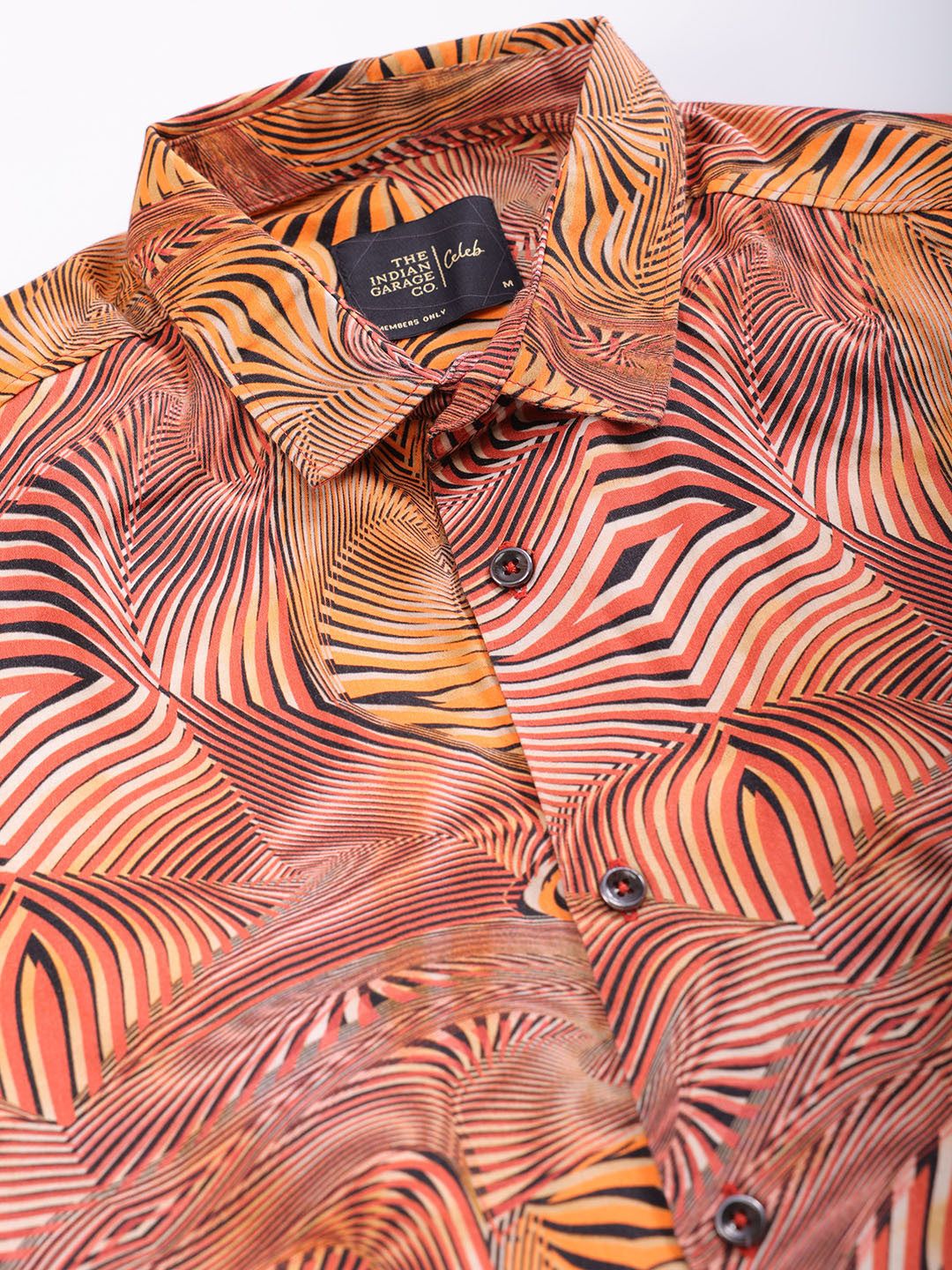 The Indian Garage Co Slim Fit Printed Opaque Casual Shirt