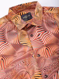 The Indian Garage Co Slim Fit Printed Opaque Casual Shirt