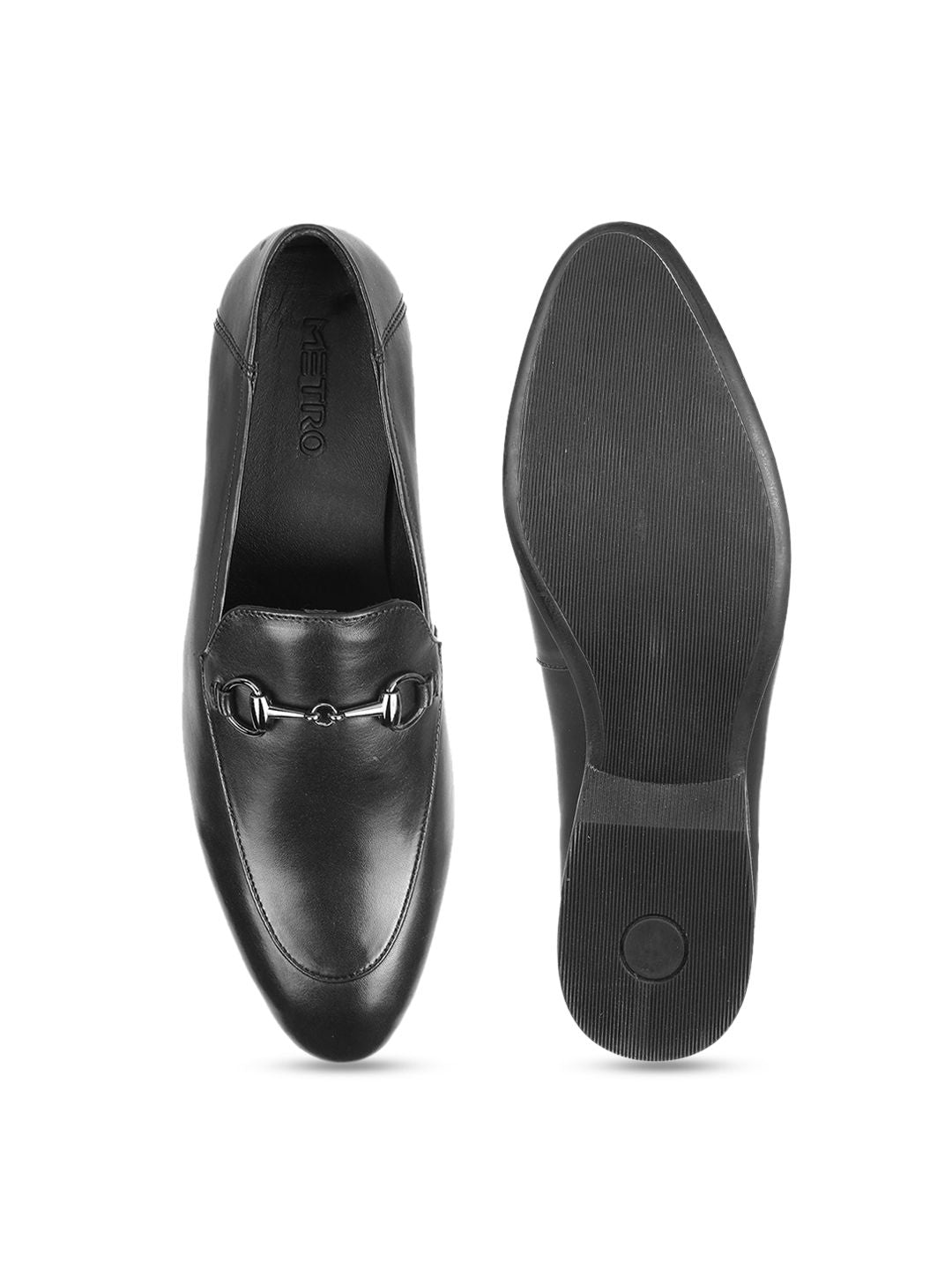Metro Men Buckled Formal Loafers
