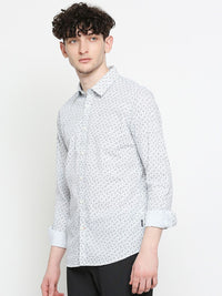 Being Human Pure Cotton Slim Fit Ethnic Motifs Printed Casual Shirt