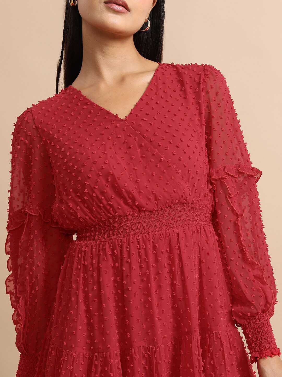 Tokyo Talkies Puff Sleeve Mini Fit & Flare Dress