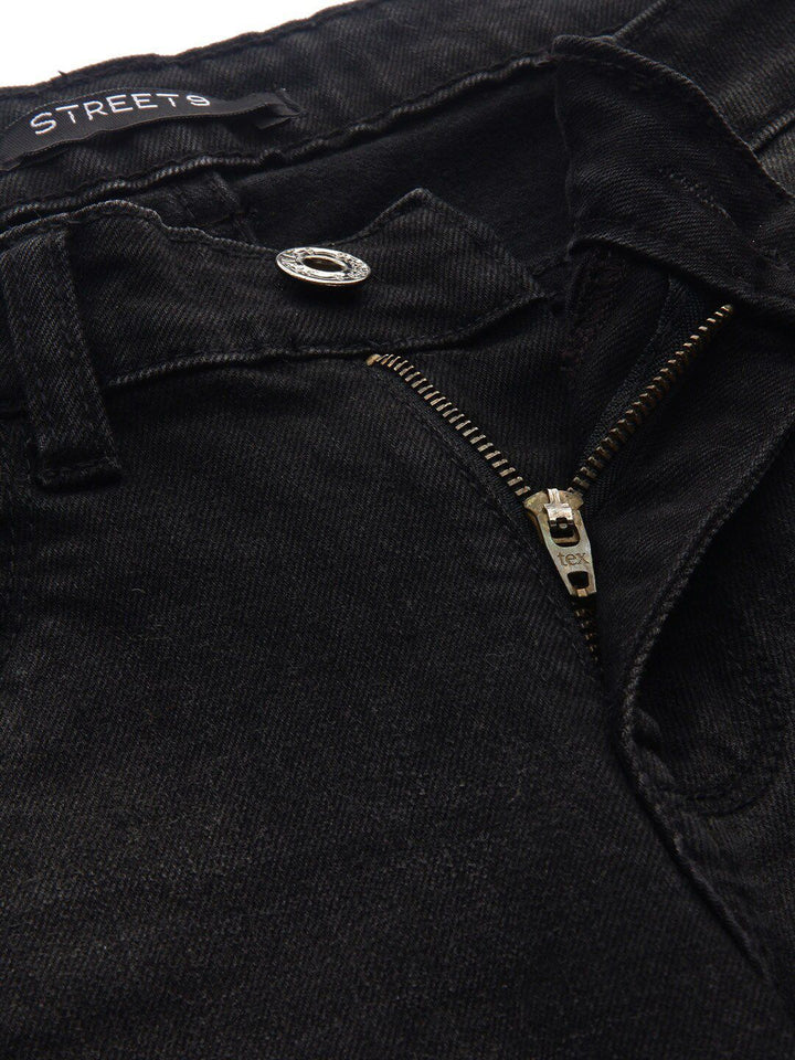STREET 9 Women Black Skinny Fit Mid-Rise Clean Look Stretchable Jeans