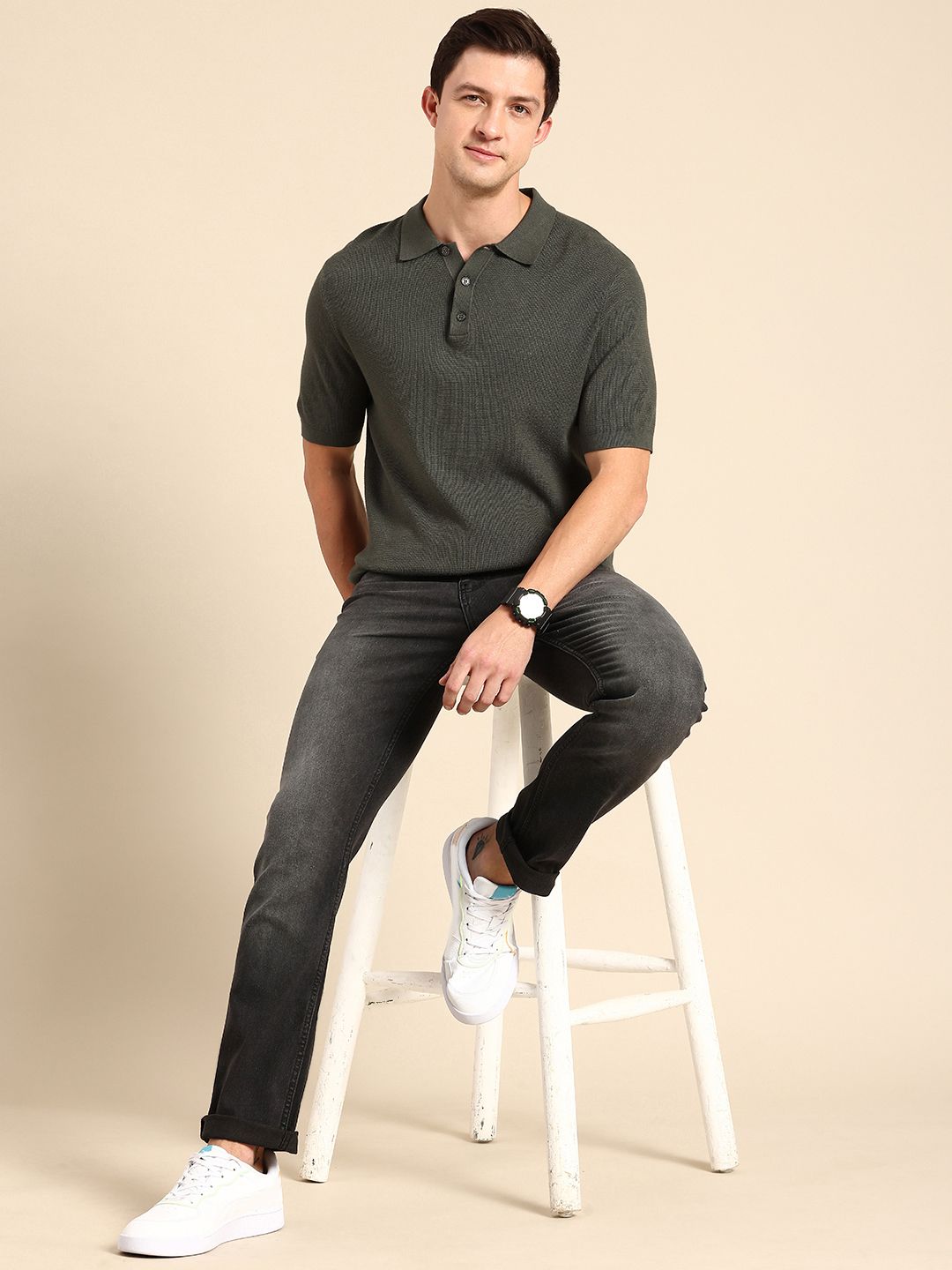 Being Human Men Slim Fit Light Fade Stretchable Jeans