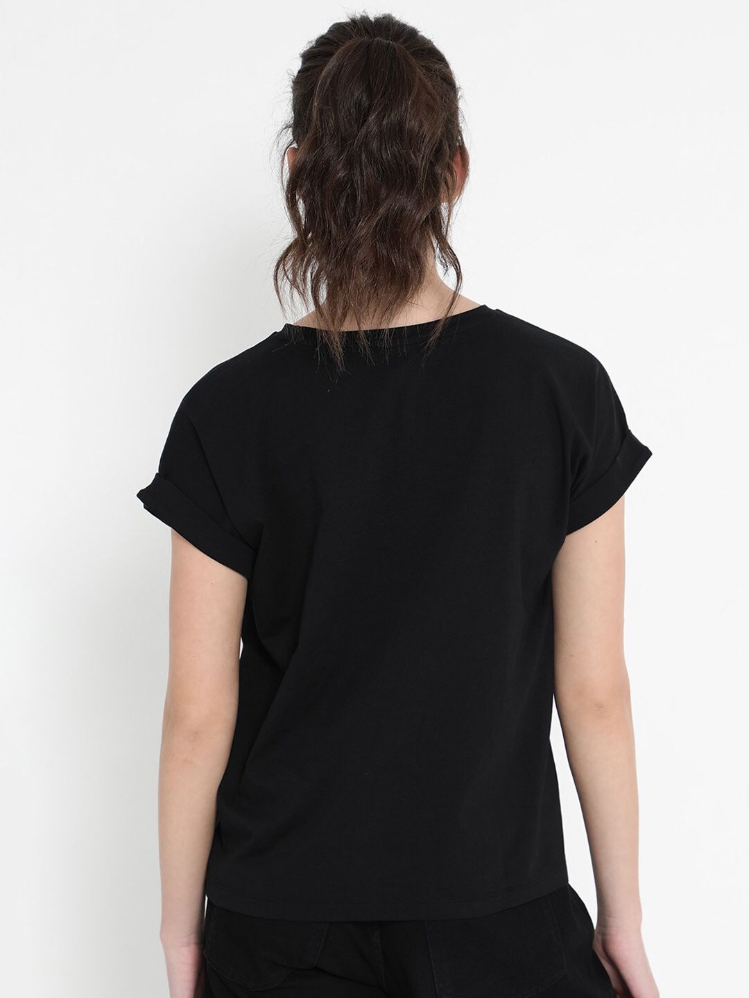 RAREISM Brahe Graphic Printed Extended Sleeves Cotton T-shirt