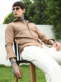 Campus Sutra Textured Casual Shirt