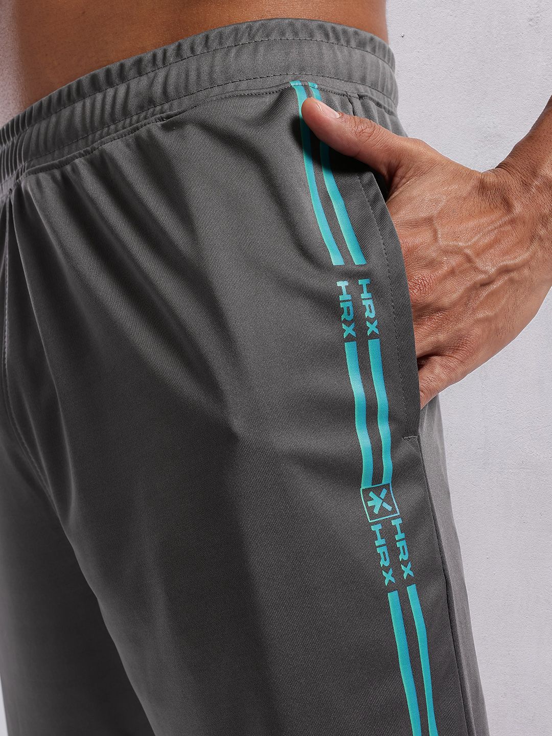 HRX by Hrithik Roshan Men Rapid-dry Striped Training Shorts