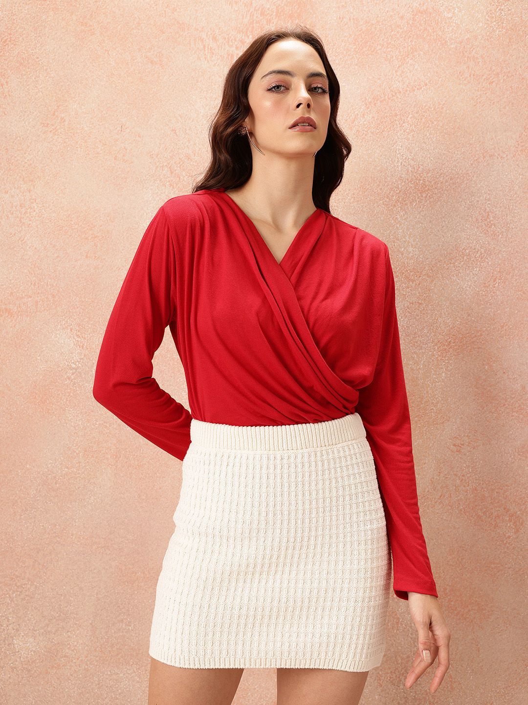 all about you V-Neck Gathers Top