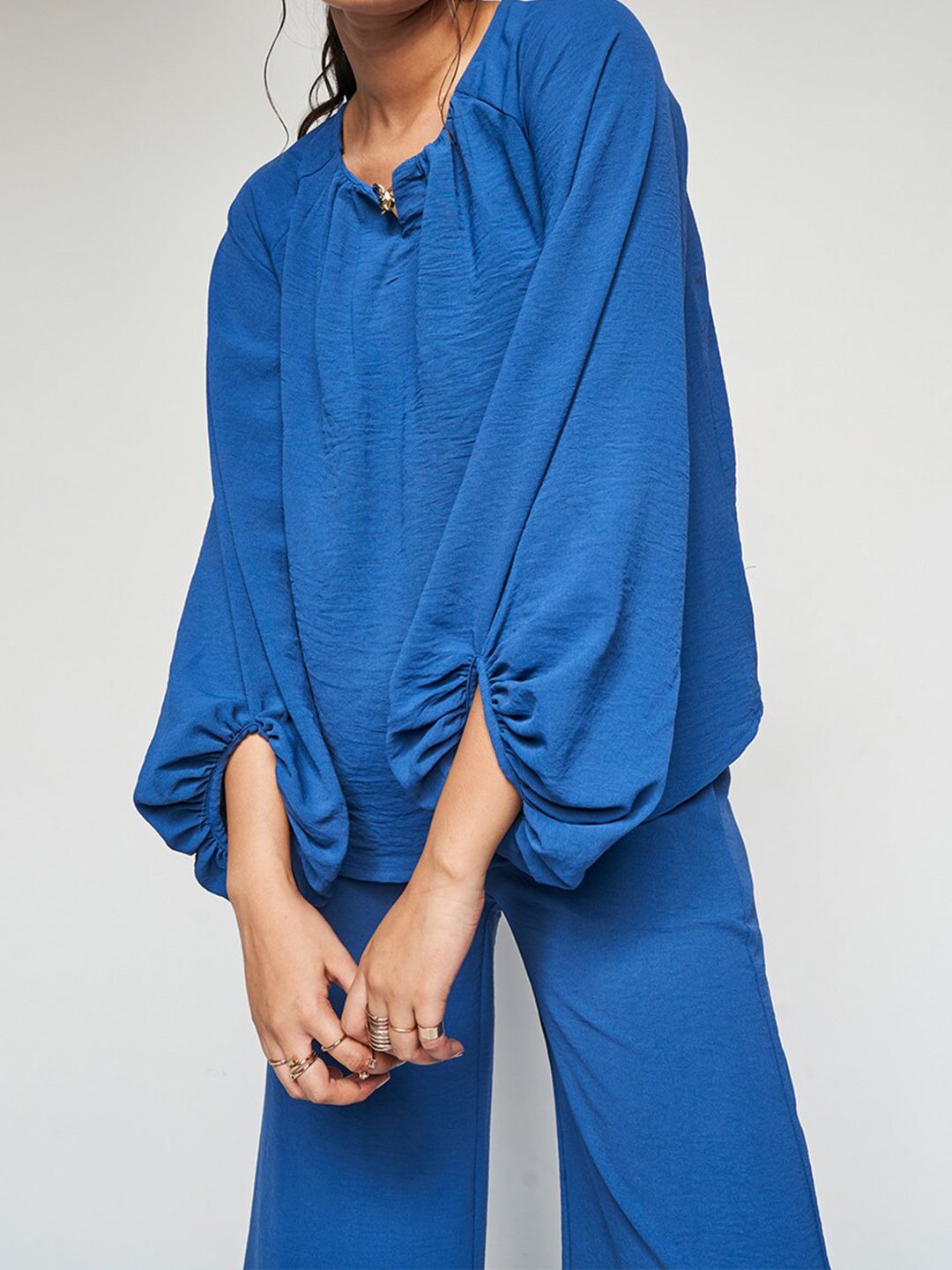 AND Round Neck Top With Palazzos