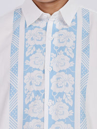 Eszett Men Floral Printed Spread Collar Casual Shirt