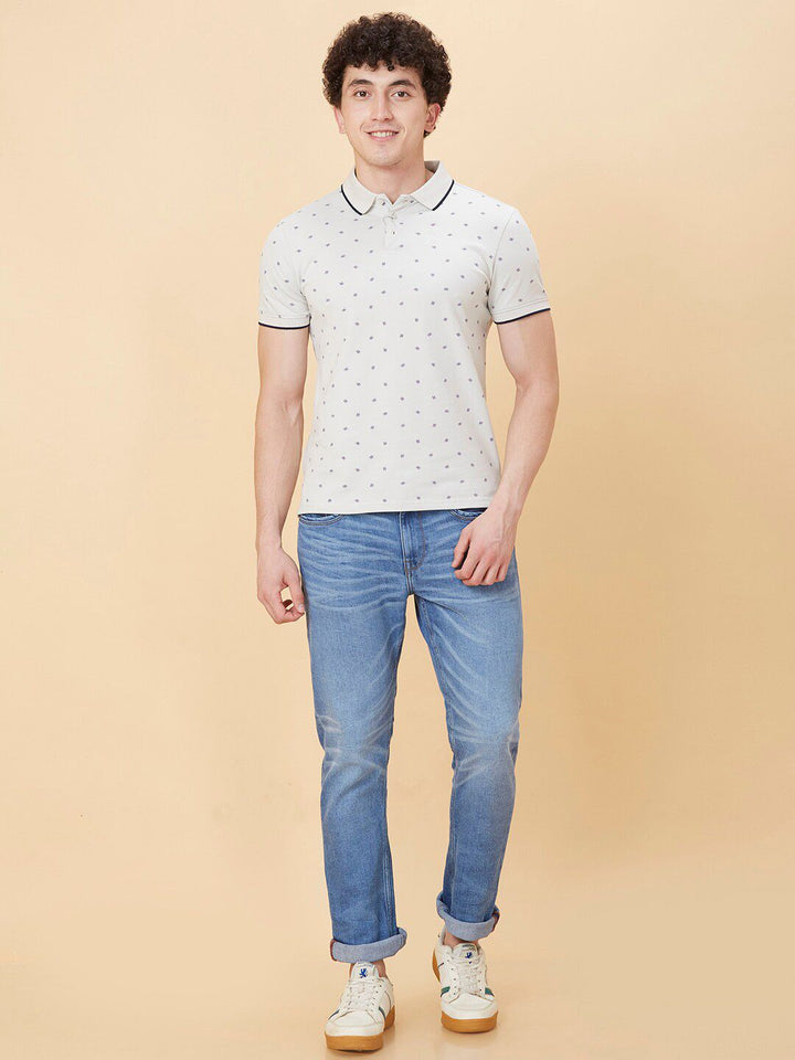 Being Human Conversational Printed Polo Collar Casual T-shirt