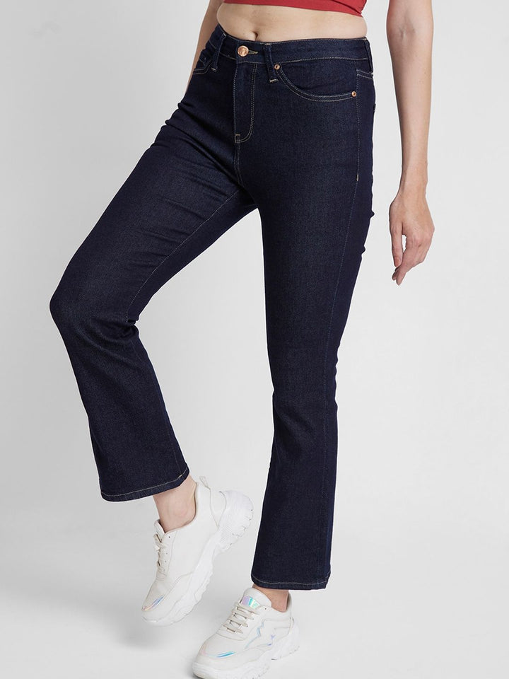 SPYKAR Women Elissa Bootcut High-Rise Clean Look Stretchable Jeans